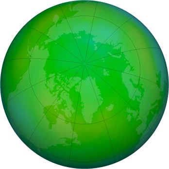 Arctic ozone map for 2006-07